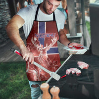 Norway Apron The Moose With Saxifrage Flowers Galaxy Style - Wonder Print Shop