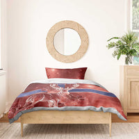 Norway Bedding Set The Moose With Saxifrage Flowers Galaxy Style - Wonder Print Shop