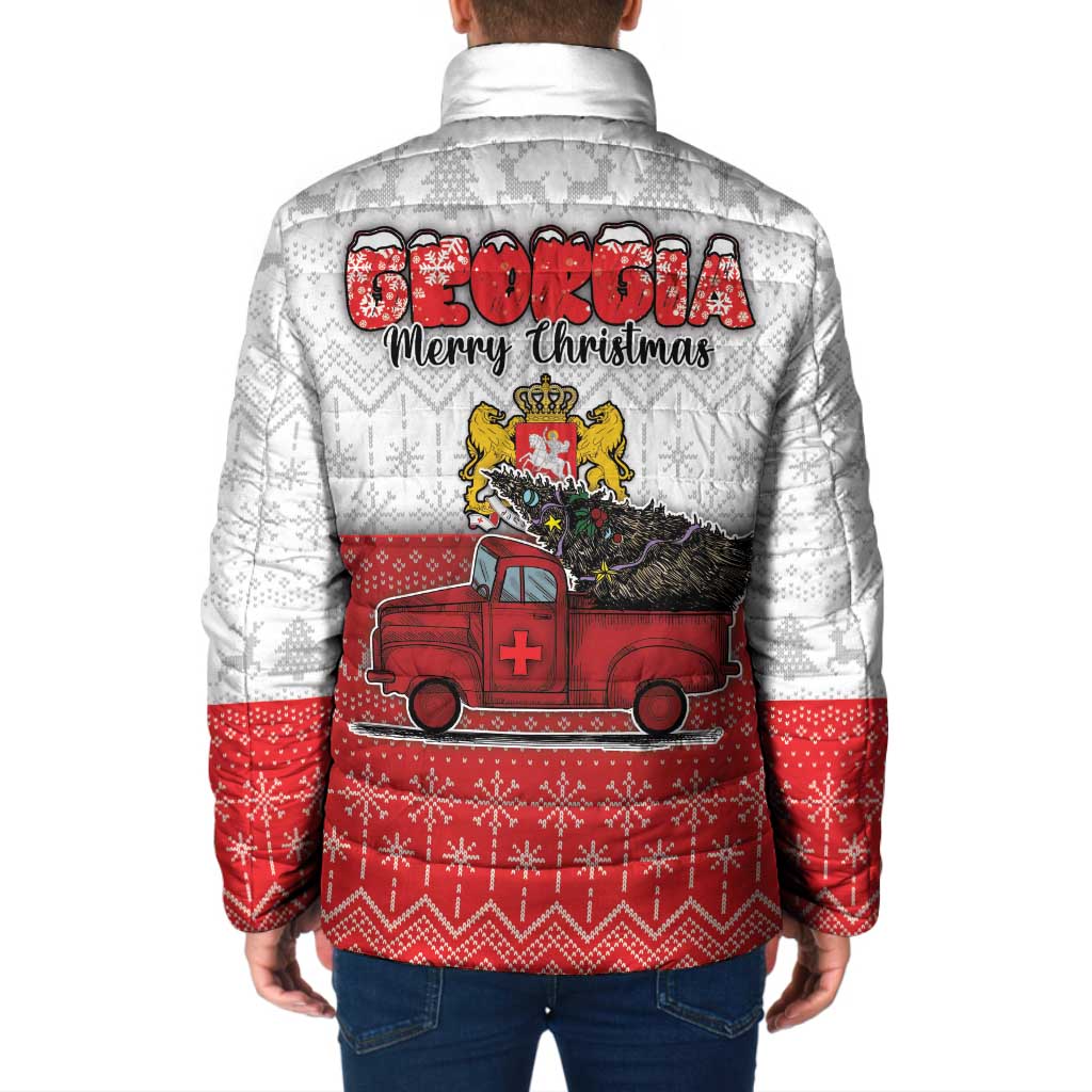 Georgia Christmas Padded Jacket GA Home For Christmas - Wonder Print Shop