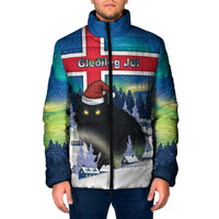 Iceland Christmas Padded Jacket Yule Cat Gledileg Jol - Wonder Print Shop