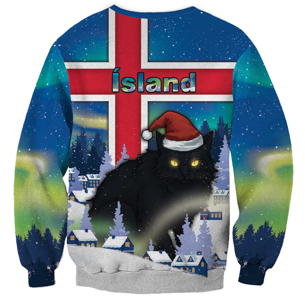 Iceland Christmas Sweatshirt Yule Cat Gledileg Jol - Wonder Print Shop