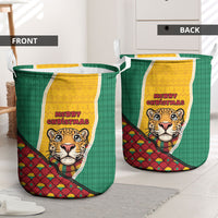 Guyana Christmas Laundry Basket Dapper Cute Jaguar Puffer Cute Style