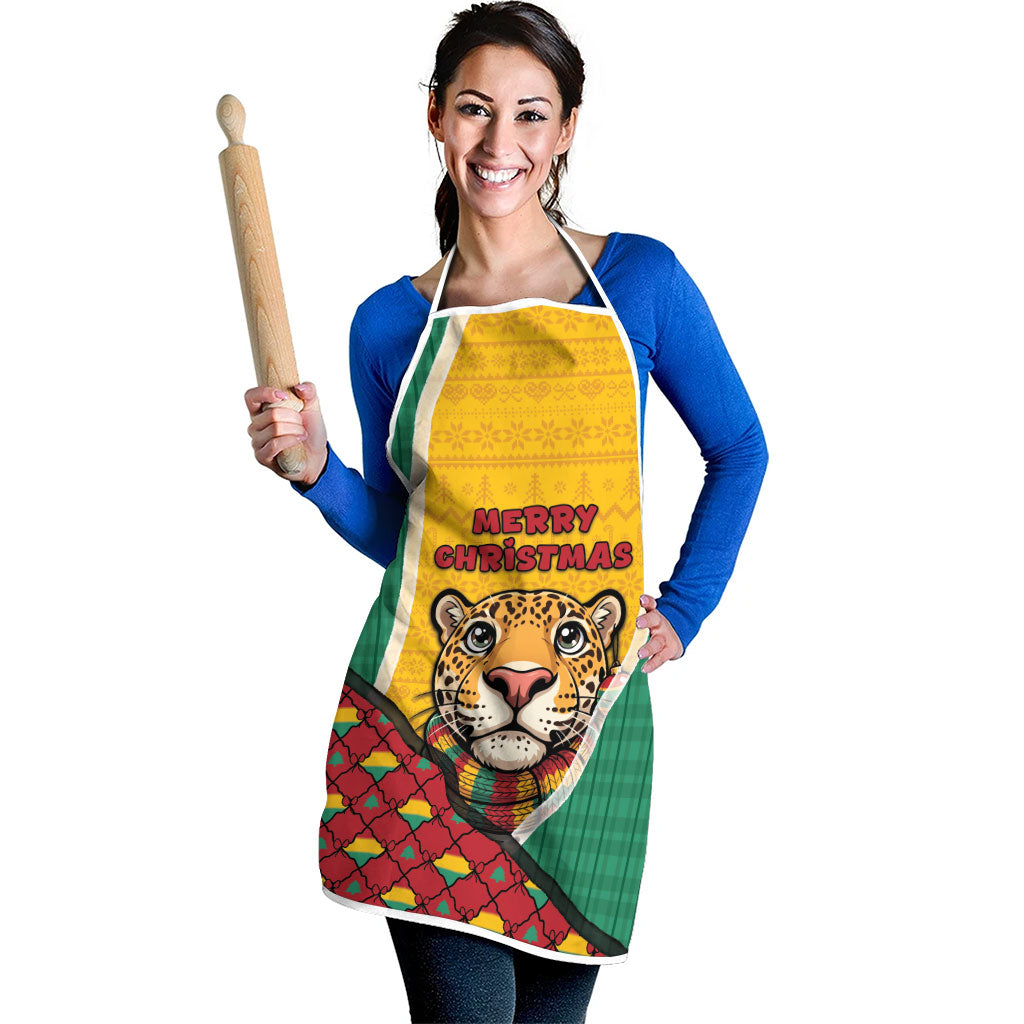 Guyana Christmas Apron Dapper Cute Jaguar Puffer Cute Style