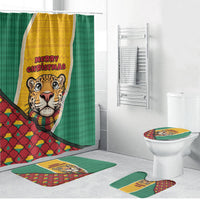Guyana Christmas Bathroom Set Dapper Cute Jaguar Puffer Cute Style