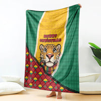 Guyana Christmas Blanket Dapper Cute Jaguar Puffer Cute Style
