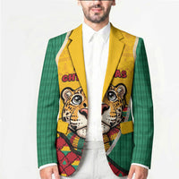 Guyana Christmas Blazer Dapper Cute Jaguar Puffer Cute Style