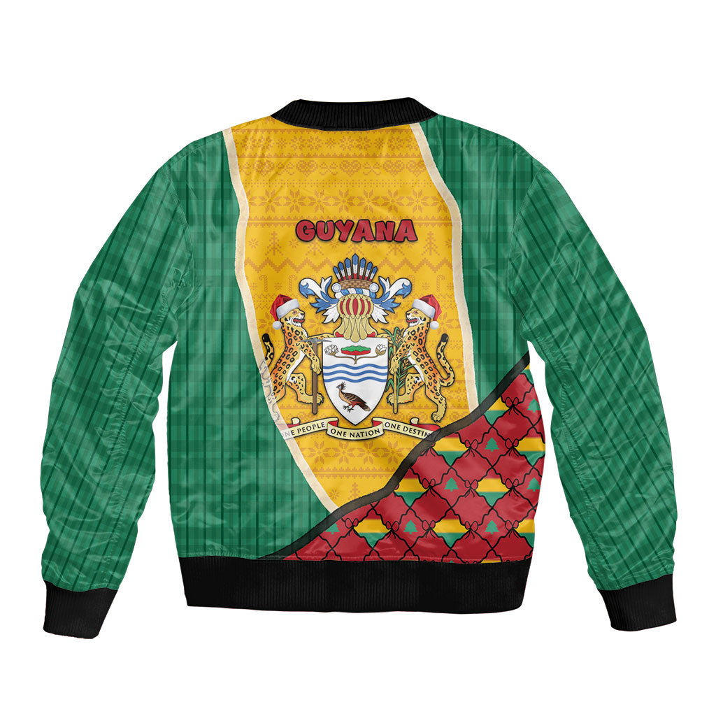 Guyana Christmas Bomber Jacket Dapper Cute Jaguar Puffer Cute Style