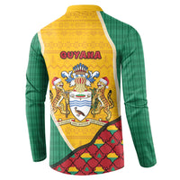 Guyana Christmas Button Sweatshirt Dapper Cute Jaguar Puffer Cute Style