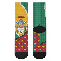 Guyana Christmas Crew Socks Dapper Cute Jaguar Puffer Cute Style