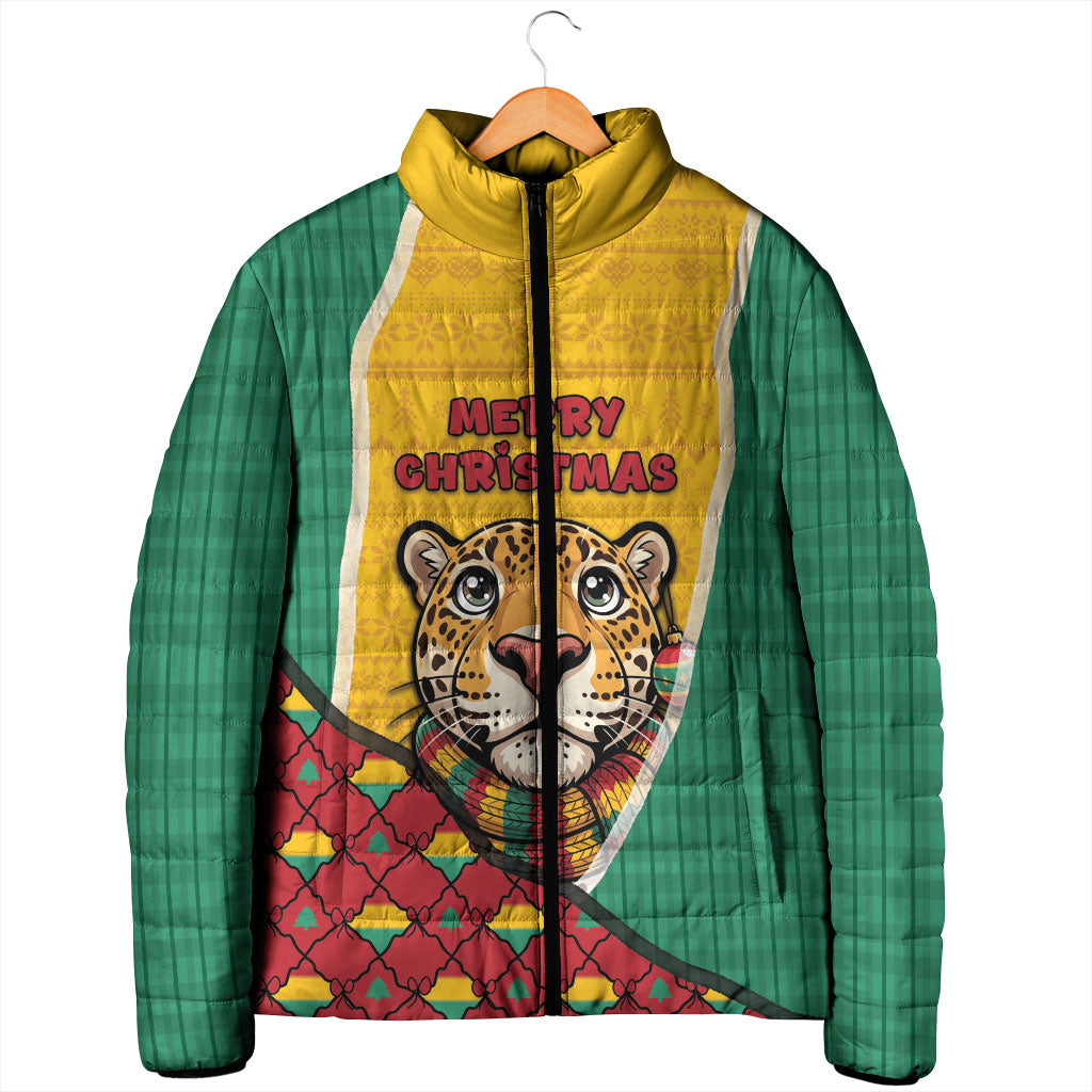 Guyana Christmas Padded Jacket Dapper Cute Jaguar Puffer Cute Style