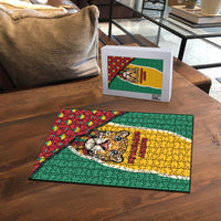 Guyana Christmas Puzzle Dapper Cute Jaguar Puffer Cute Style