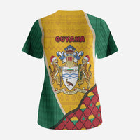 Guyana Christmas Scrub Top Dapper Cute Jaguar Puffer Cute Style