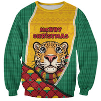 Guyana Christmas Sweatshirt Dapper Cute Jaguar Puffer Cute Style