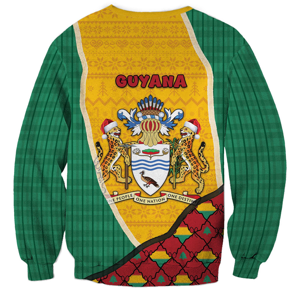 Guyana Christmas Sweatshirt Dapper Cute Jaguar Puffer Cute Style