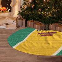 Guyana Christmas Tree Skirt Dapper Cute Jaguar Puffer Cute Style