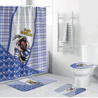 Uruguay Christmas Bathroom Set Southern Lapwing Cute Jaguar Puffer Cute Style
