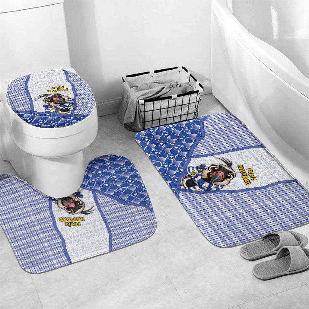 Uruguay Christmas Bathroom Set Southern Lapwing Cute Jaguar Puffer Cute Style