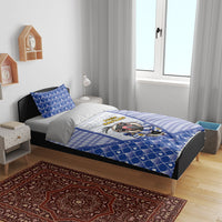 Uruguay Christmas Bedding Set Southern Lapwing Cute Jaguar Puffer Cute Style