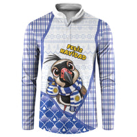 Uruguay Christmas Button Sweatshirt Southern Lapwing Cute Jaguar Puffer Cute Style