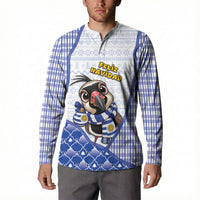 Uruguay Christmas Button Sweatshirt Southern Lapwing Cute Jaguar Puffer Cute Style
