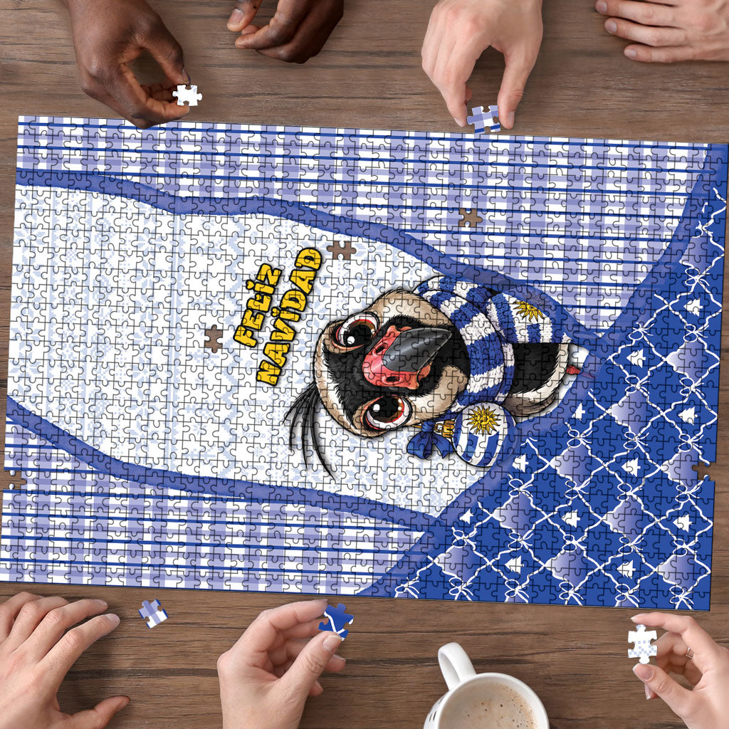 Uruguay Christmas Puzzle Southern Lapwing Cute Jaguar Puffer Cute Style