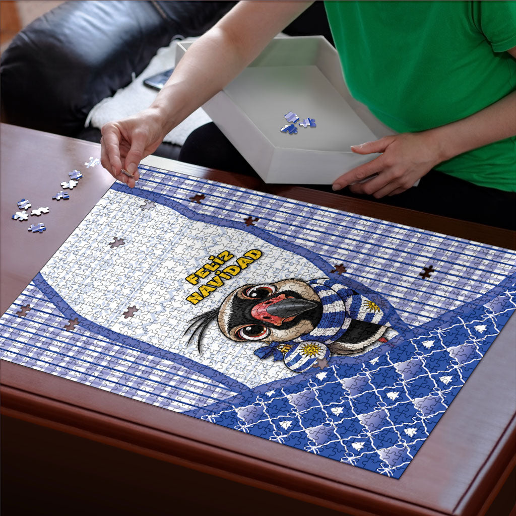 Uruguay Christmas Puzzle Southern Lapwing Cute Jaguar Puffer Cute Style