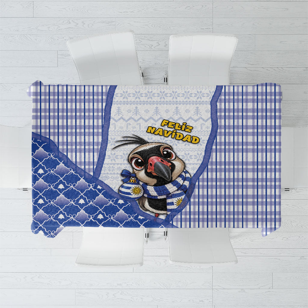 Uruguay Christmas Tablecloth Southern Lapwing Cute Jaguar Puffer Cute Style