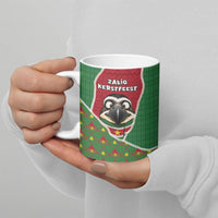 Suriname Christmas Ceramic Mug Cute Great Kiskadee Bird Star Snowflakes