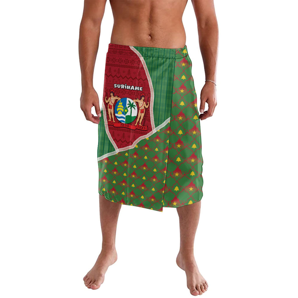 Suriname Christmas Lavalava Cute Great Kiskadee Bird Star Snowflakes