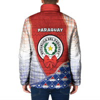 Paraguay Christmas Padded Jacket Cute Pampas Fox Big Nose Snowflake Pattern
