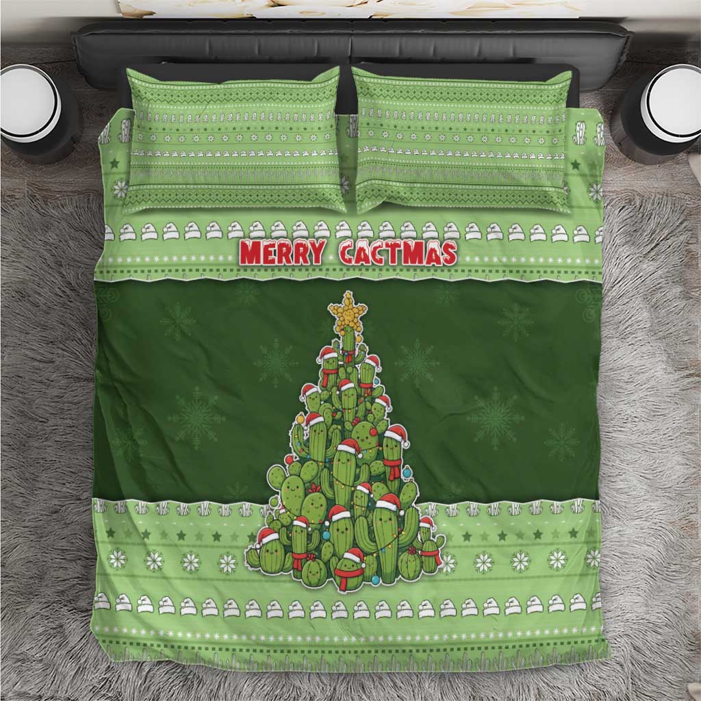 Cactus Christmas Bedding Set Merry Cactmas - Wonder Print Shop