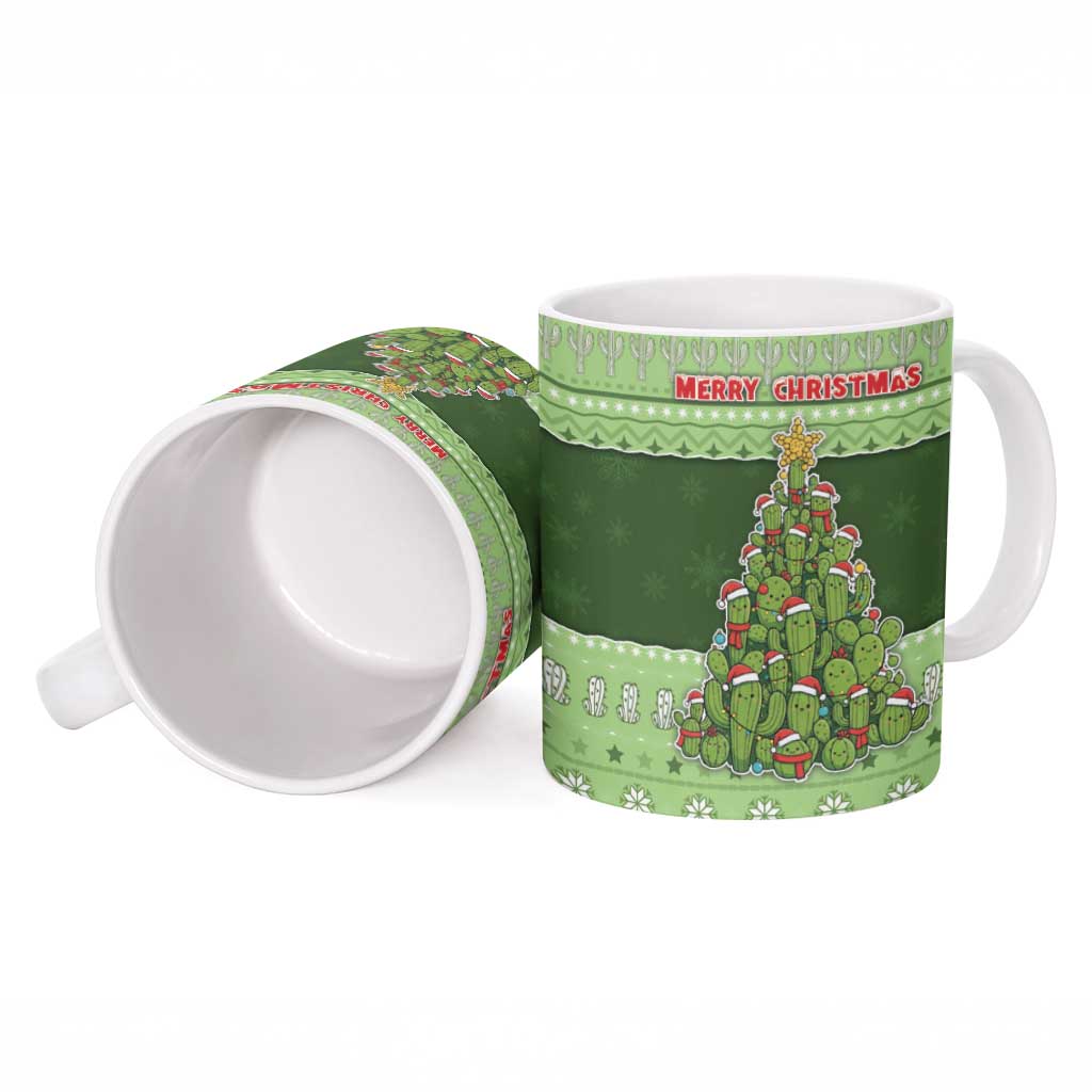Cactus Christmas Ceramic Mug Merry Cactmas - Wonder Print Shop