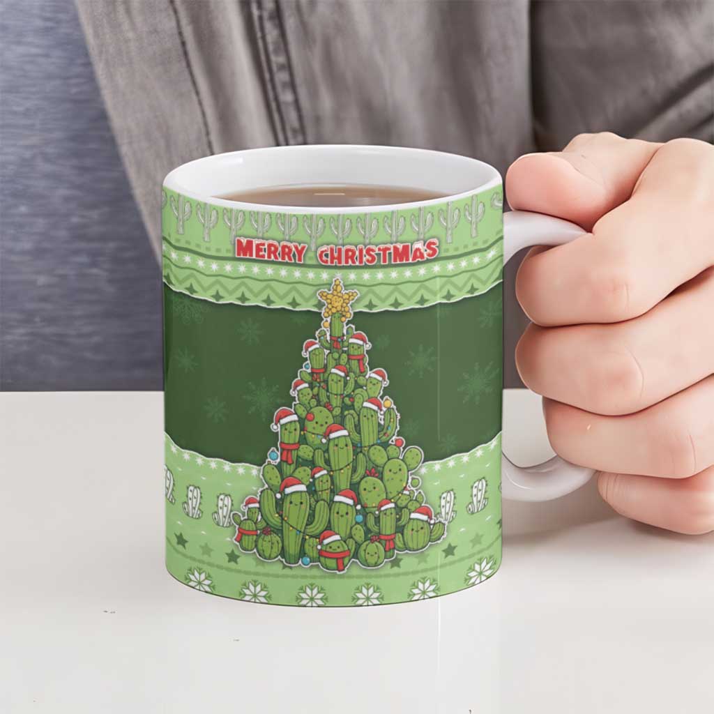 Cactus Christmas Ceramic Mug Merry Cactmas - Wonder Print Shop