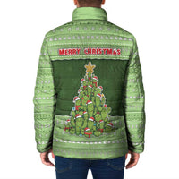 Cactus Christmas Padded Jacket Merry Cactmas - Wonder Print Shop