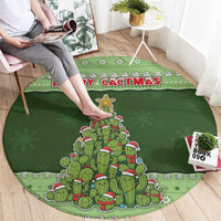 Cactus Christmas Round Carpet Merry Cactmas - Wonder Print Shop