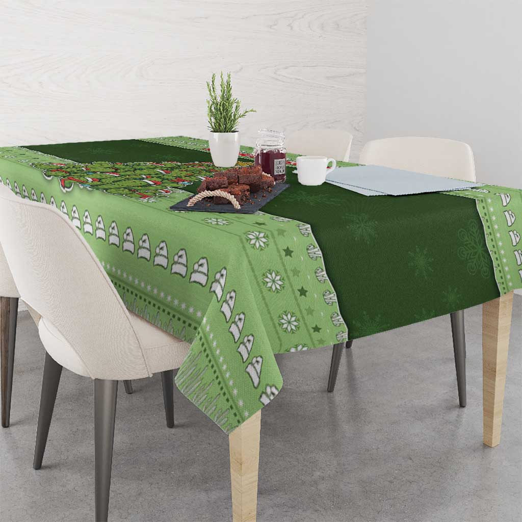 Cactus Christmas Tablecloth Merry Cactmas - Wonder Print Shop