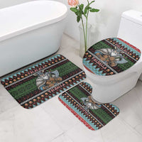 Vikings Christmas Bathroom Set Warrior Santa - Wonder Print Shop