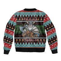 Vikings Christmas Bomber Jacket Warrior Santa - Wonder Print Shop