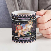 Astronaut Christmas Ceramic Mug Gingerbread In Space - Wonder Print Shop