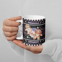 Astronaut Christmas Ceramic Mug Gingerbread In Space - Wonder Print Shop