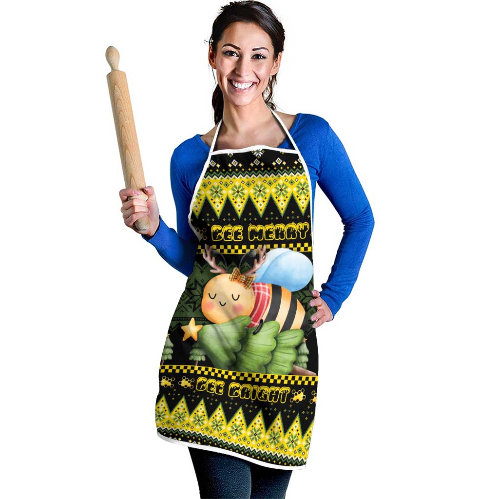 Bee Christmas Apron Cute Bumblebee - Wonder Print Shop
