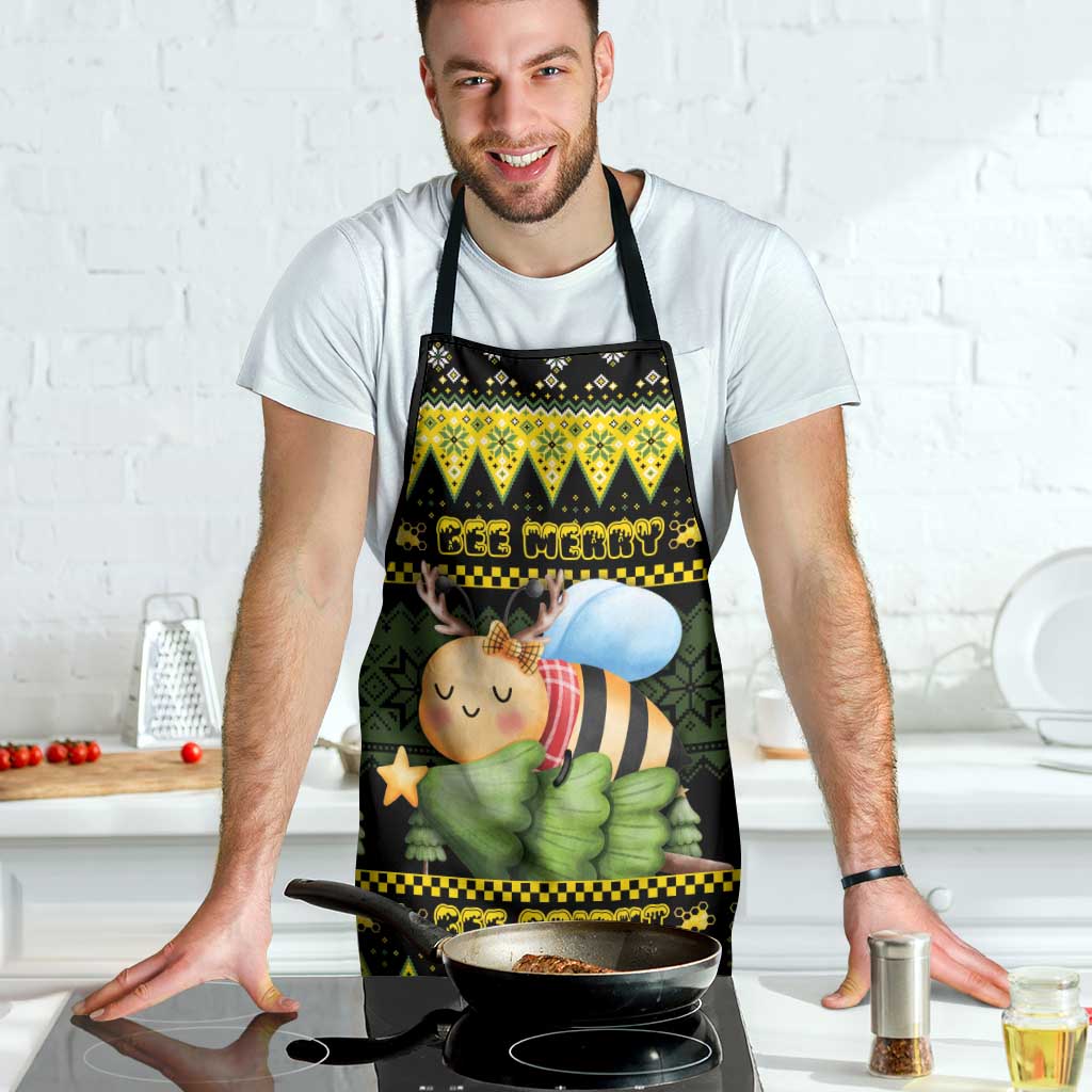 Bee Christmas Apron Cute Bumblebee - Wonder Print Shop
