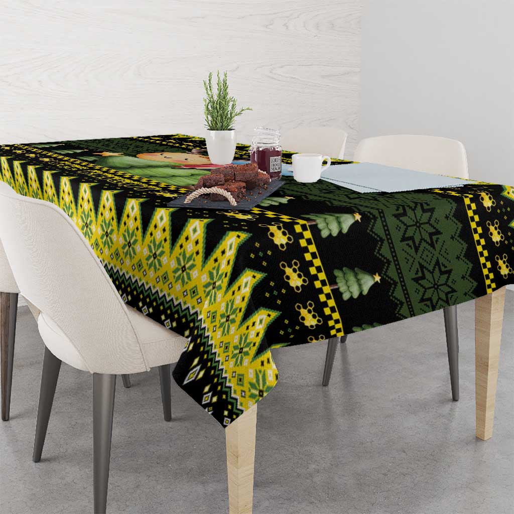 Bee Christmas Tablecloth Cute Bumblebee - Wonder Print Shop