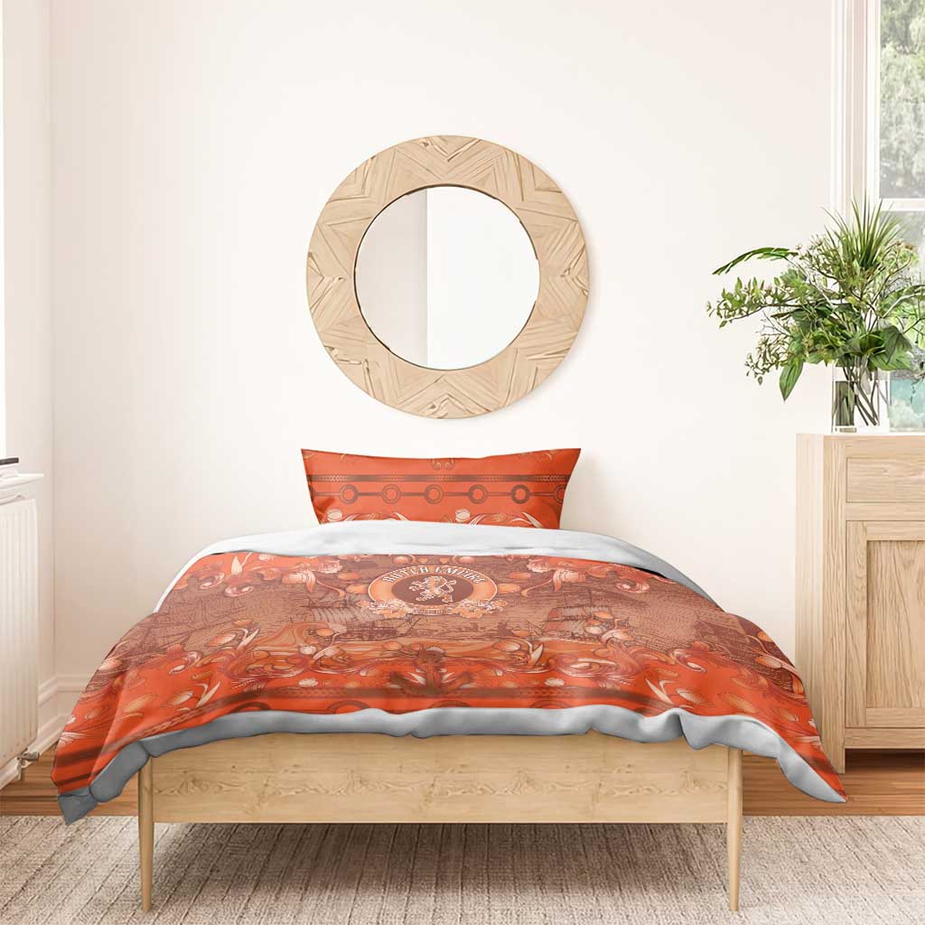Dutch Empire Bedding Set Tulip Ornaments Vintage Style - Wonder Print Shop