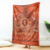 Dutch Empire Blanket Tulip Ornaments Vintage Style - Wonder Print Shop