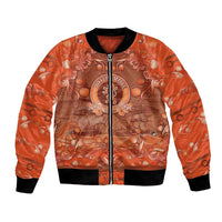 Personalized Dutch Empire Bomber Jacket Tulip Ornaments Vintage Style - Wonder Print Shop