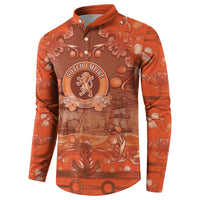 Personalized Dutch Empire Button Sweatshirt Tulip Ornaments Vintage Style - Wonder Print Shop
