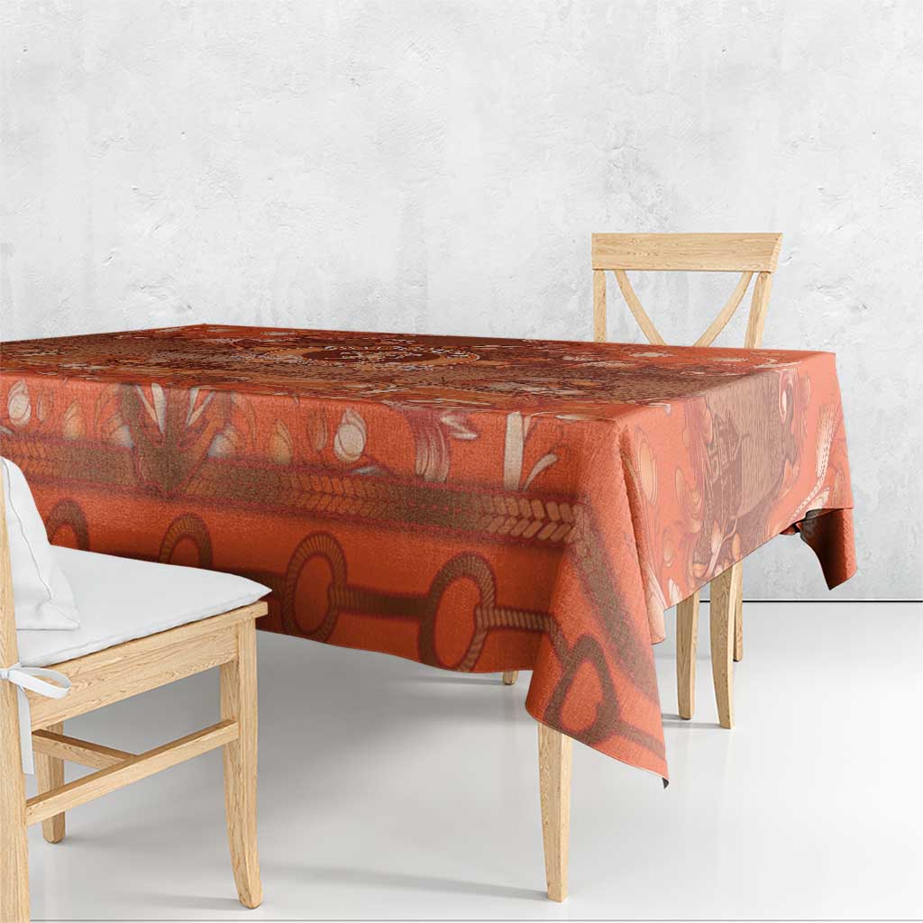 Dutch Empire Tablecloth Tulip Ornaments Vintage Style - Wonder Print Shop