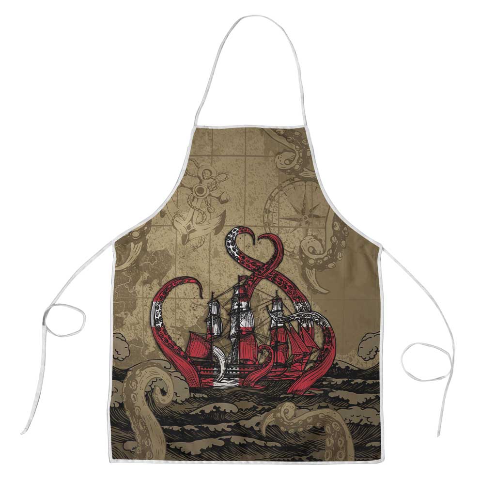 Danish Empire Apron Denmark Norway Union And Kraken - Wonder Print Shop