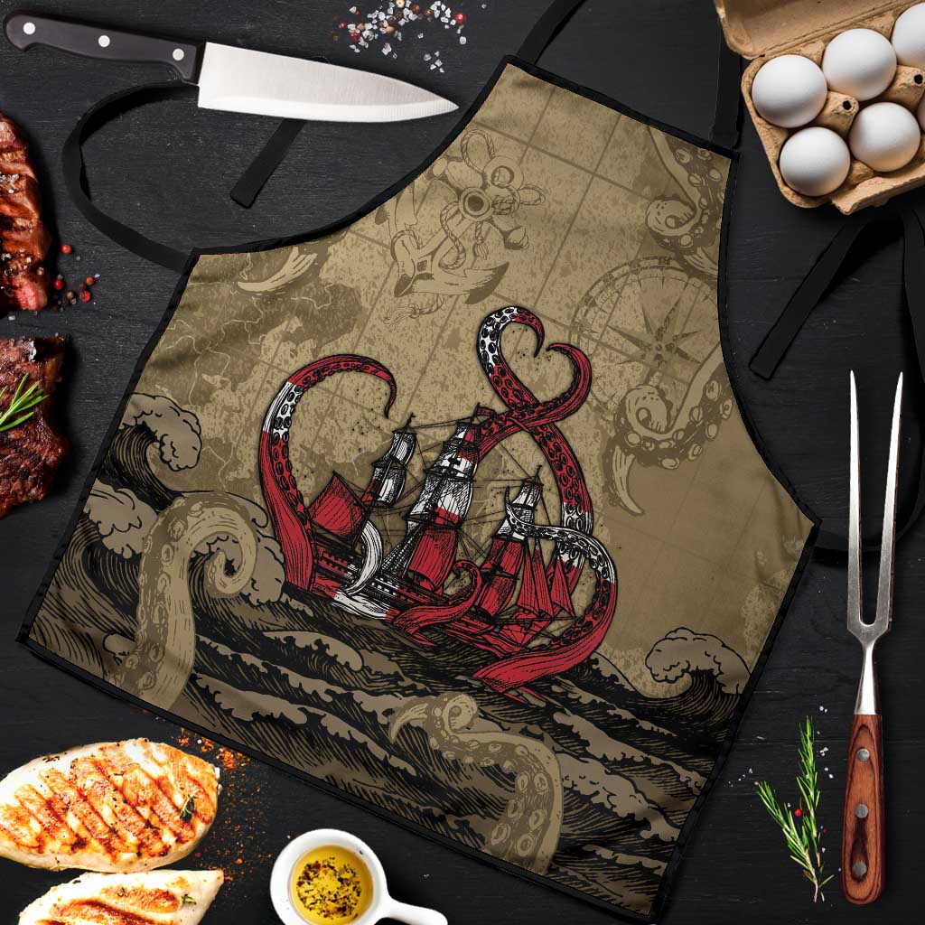 Danish Empire Apron Denmark Norway Union And Kraken - Wonder Print Shop
